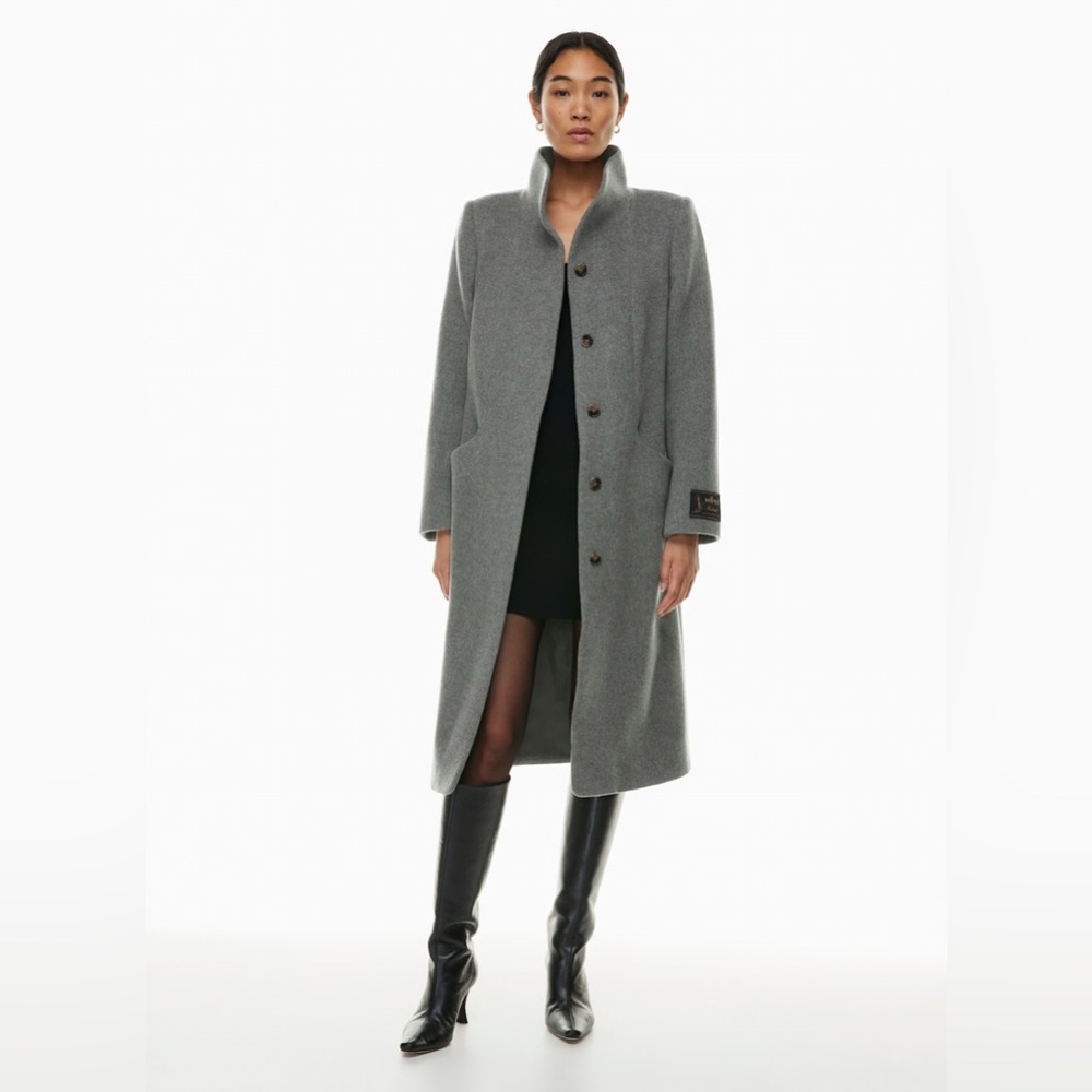 Aritzia Cocoon Long Coat Wool Cashmere size S